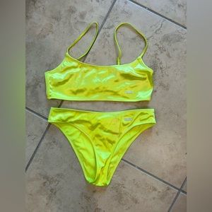Neon Yellow Triangl Bikini